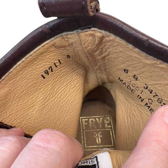 Frye Veronica Combat Boot Bootie lace up 3476276 6b - Picture 13 of 14